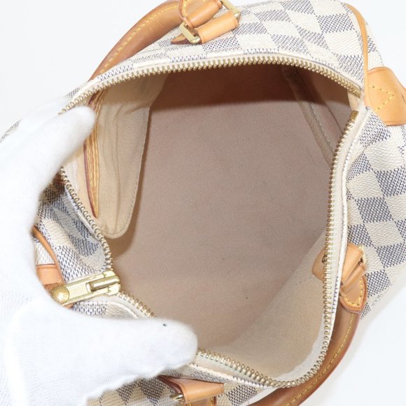 Speedy 25 Damier Azur Satchel Bag - Picture 11 of 12